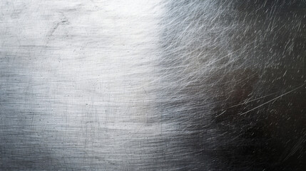 A metallic silver background with a brushed texture exuding a modern industrial charm.
