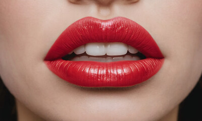 Obraz premium Close up of a mouth