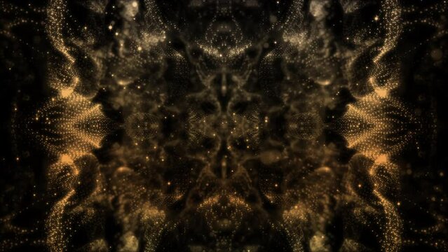 Abstract chaotic kaleidascope psychedelic background animation loop
