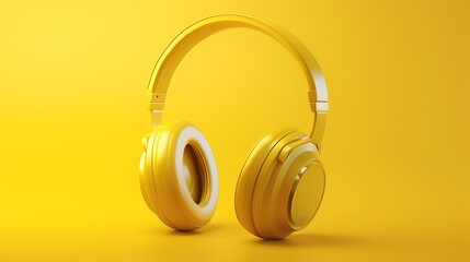headphones on white background