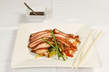 Asian cuisine. Beijing duck 