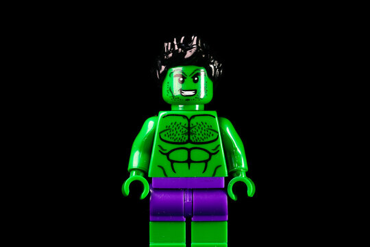 LEGO Marvel's Incredible Hulk on the black background
