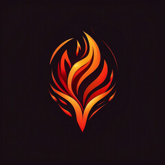 fire logo design illustration