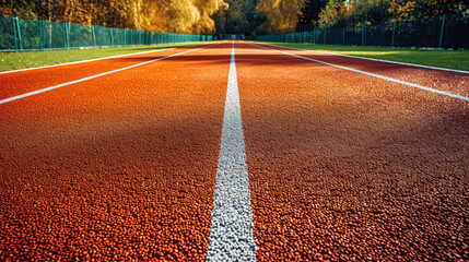 Running track outdoors