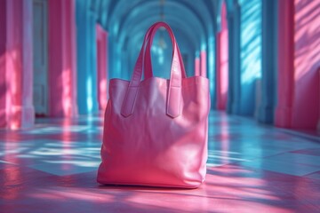 A romantic valentine's day shopping spree leads to a perfect match between a chic pink handbag and a stylish indoor setting