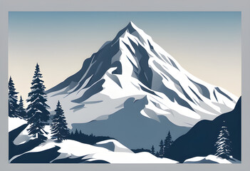 Snowy mountain