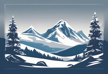 Snowy mountain