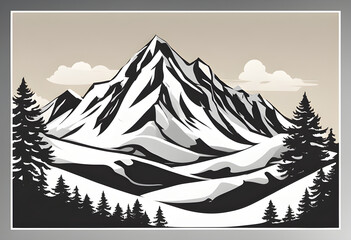 Snowy mountain