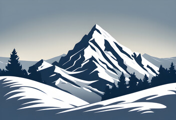 Snowy mountain