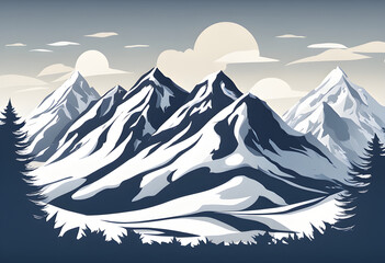 Snowy mountain