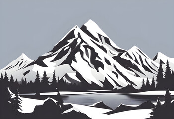 Snowy mountain