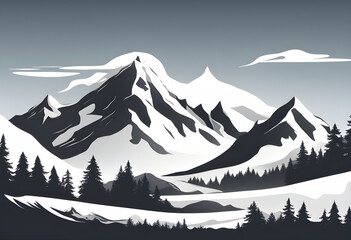 Snowy mountain