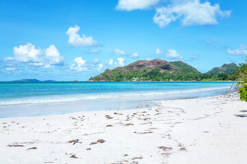 Anse Volbert Beach, Island Praslin, Republic of Seychelles, Africa.