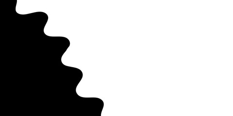 Abstract curve shape. black wave shapes, liquid black wavy background