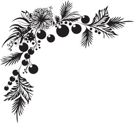 Sleigh Bells and Mistletoe Vector Icons for Cozy Christmas Decor Nutcracker Suite Charming Vector Designs for Holiday Joy