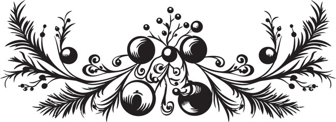 Jolly Gingerbread Men Vector Icons for Festive Designs Golden Angel Wings Christmas Decor Vector Elements