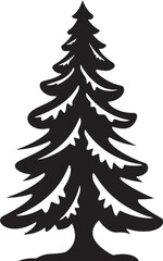 Enchanted Evergreen Grove Vector Icons for Fantasy Decor Cozy Candlelit Christmas Vector Illustrations for Warm Trees