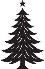 Nutmeg and Cinnamon Spruces Christmas Tree Vector Illustrations Silver and Gold Elegance Vector Designs for Luxe Trees