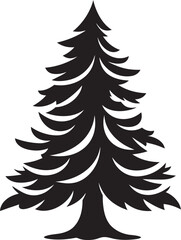 Whimsical Wreath Adorned Trees Vector Elements for Playful Designs Twinkling Lantern Lit Pines Vector Icons for Outdoor Tree Decor