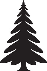 Fototapeta premium Polar Express Pines Vector Icons for Whimsical Christmas Trees Holly Berry Bliss Christmas Tree Vector Collection in Red and Green