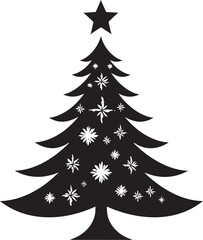 Evergreen Symphony Vector Designs for Harmonious Christmas Trees Mistletoe and Holly Highlights Vector Icons for Traditional Tree Decor