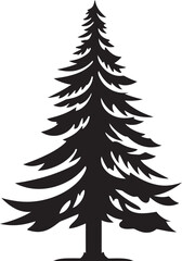 Snow Kissed Spruce Vector Icons for Winter Wonderland Trees Merry and Bright Baubles Christmas Tree Vector Set for Vibrant Decor