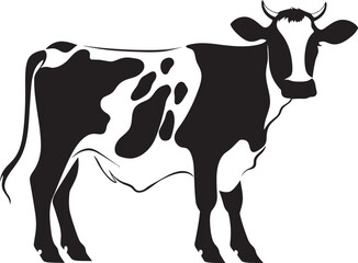 Rustic Reverie Meadow Majesty Cow Logo Design Holistic Homestead Vector Cow Design Element