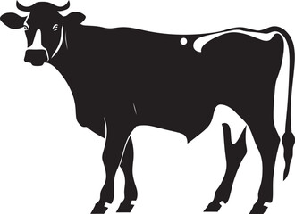 Pasture Pal Full Body Cow Emblem for Logos Majestic Meadow Majesty Vector Cow Design Element