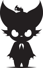 Boo tiful Bat Buddy Cute Halloween Vector Design Icon Magical Mischief Maker Vector Icon of a Playful Halloween Character