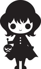 Haunted Hat Hocus Pocus Halloween Character Vector Logo Gourdy Ghostly Gang Cute Halloween Vector Icon