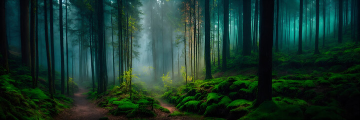 Fog in the forest