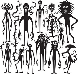 Horror Doodle Harmony Zombies Group Emblem Zombie Zaniness Doodle Zombies Logo Icon