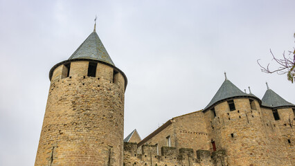 Fototapeta premium Castle of Carcassonne in France