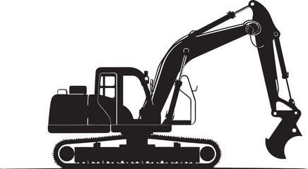 Mighty Mover Vector Emblem of Excavator Design Construction Conductor Excavator Vector Logo
