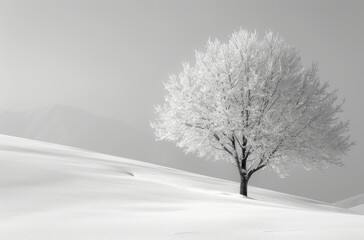 Fototapeta na wymiar a white image background with a lighted tree