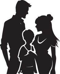 Love and Laughter Vector Icon of Happy Family Element Cheerful Clan Family Design Masterpiece