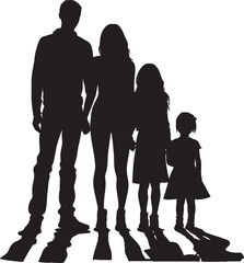 Heartfelt Harmony Vector Emblem of Happy Family Radiant Relations Family Design Element Icon