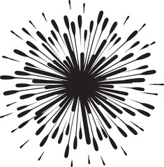 Obraz premium Radiant Revelry Masterpiece Firework Design Logo Galactic Glitter Emblematic Vector Logo for Fireworks