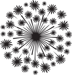 Luminous Legacy Vector Logo for Firework Display Spectacular Spritz Emblematic Design of Firework Sparks