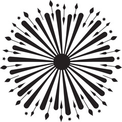Obraz premium Glittering Galore Emblematic Element for Fireworks Vivid Vibrance Logo Vector of Firework Elements
