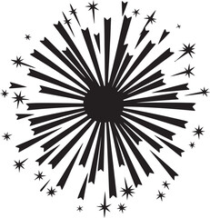 Obraz premium Dazzling Delight Vector Icon of Firework Spark Element Explosive Elegance Firework Design Masterpiece