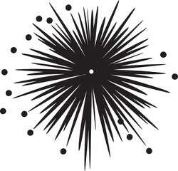 Obraz premium Explosive Elegance Firework Design Masterpiece Galactic Glitter Vector Emblem of Firework Logo