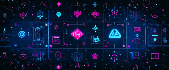 Fototapeta premium Tech Background