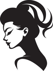 Harmony in Features Womans Face Emblem for Fashion Vector Design Sublime Beauty Vector Icon of Womans Face in Beauty