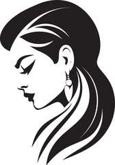 Elegant Essence Iconic Beauty Element in Womans Face Vector Design 