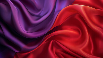 Red and purple silk background 