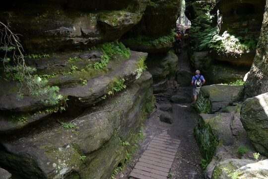 Felsenlabyrinth Langenhennersdorf in der S&auml;chsischen Schweiz