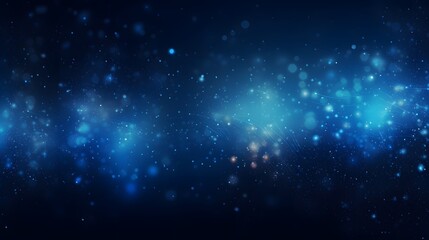 Fototapeta na wymiar dark blue and glow particles abstract background