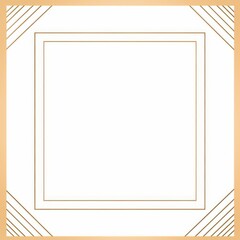 Caramel simple clean geometric frame 