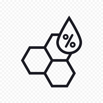 Symbol for saturated fat. Vector illustration.